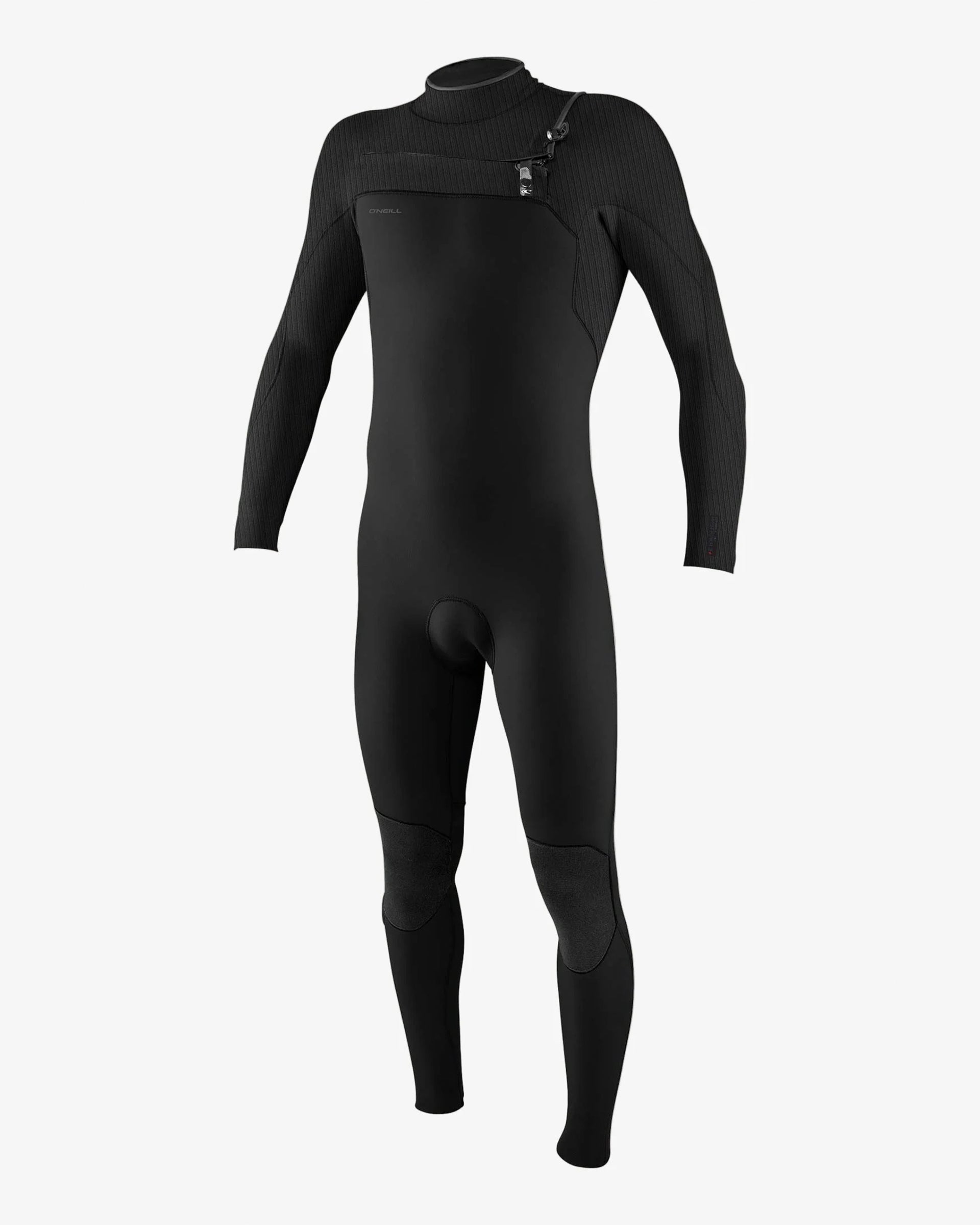O'Neill Men's Hyperfreak 4/3+ Chest Zip Fullsuit Wetsuit - Black/Black