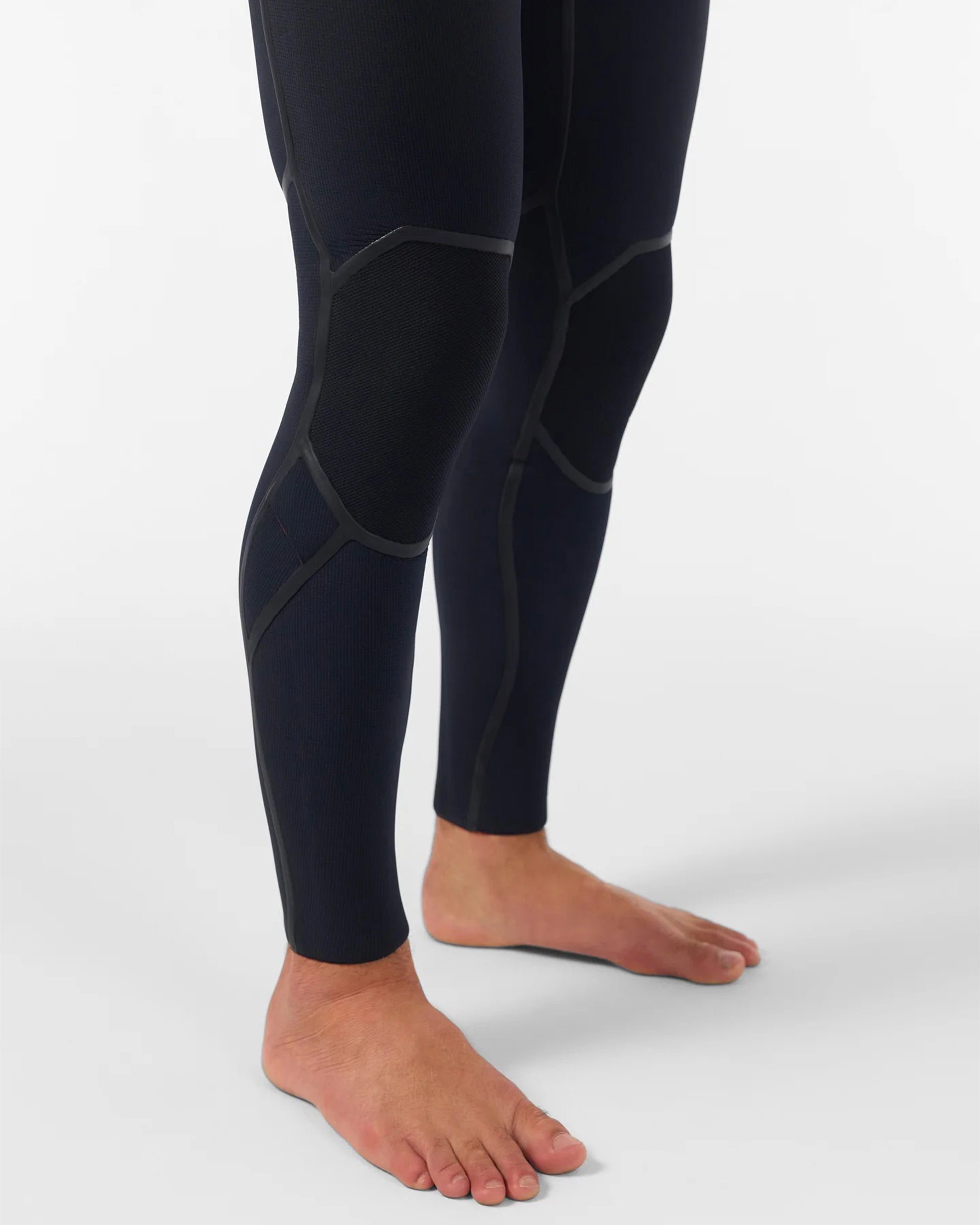 O'Neill Hyperfreak Fire 4/3mm+ Chest Zip Full Wetsuit - Black/Black