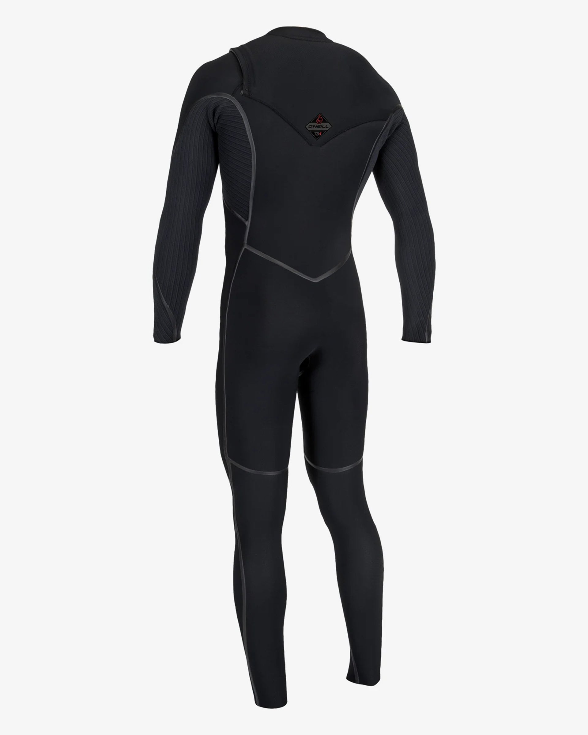 Hyperfreak Fire 4/3mm+ Chest Zip Full Wetsuit - Black/Black