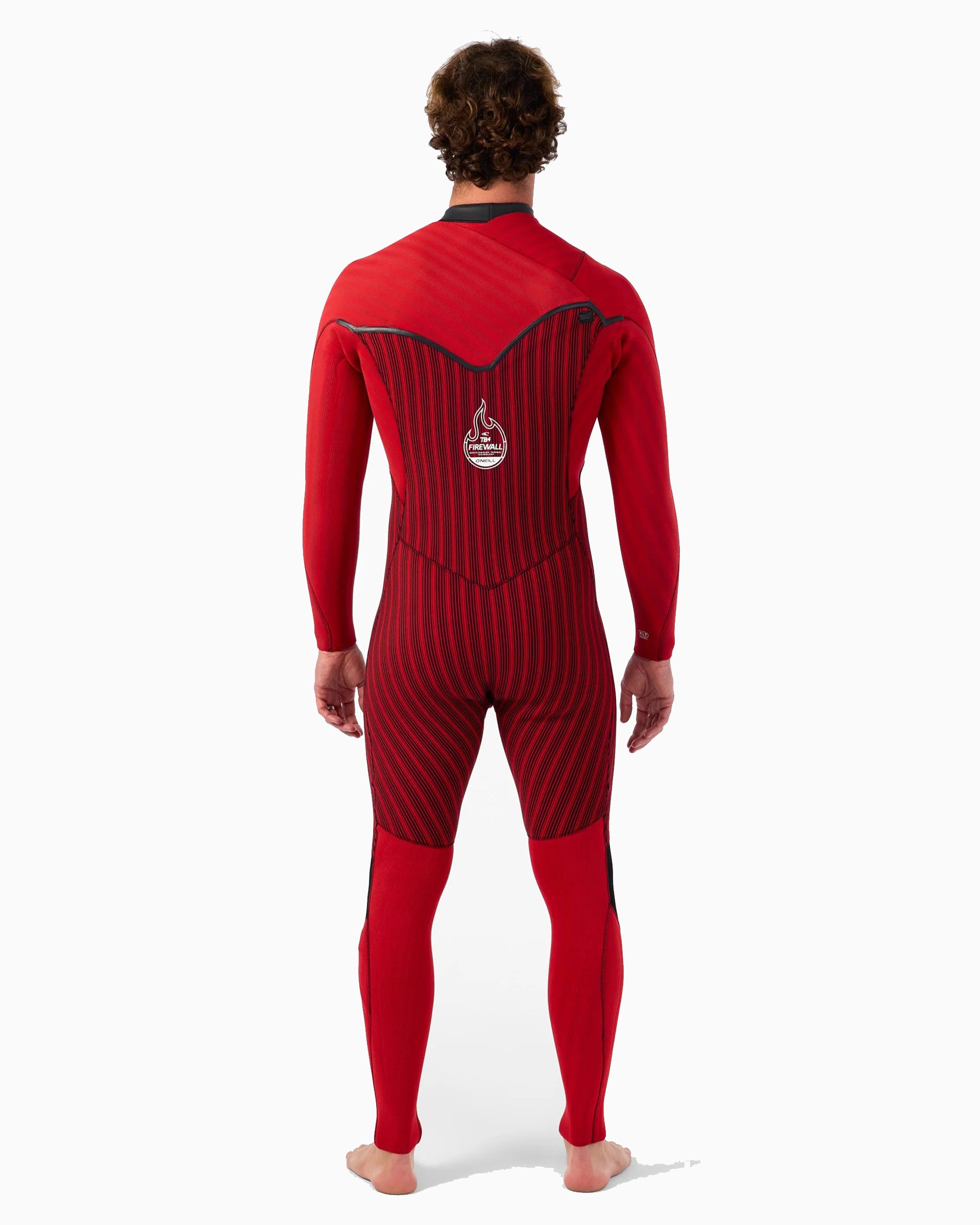 Hyperfreak Fire 4/3mm+ Chest Zip Full Wetsuit - Black/Black