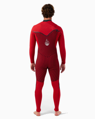O'Neill Hyperfreak Fire 4/3mm+ Chest Zip Full Wetsuit - Black/Black