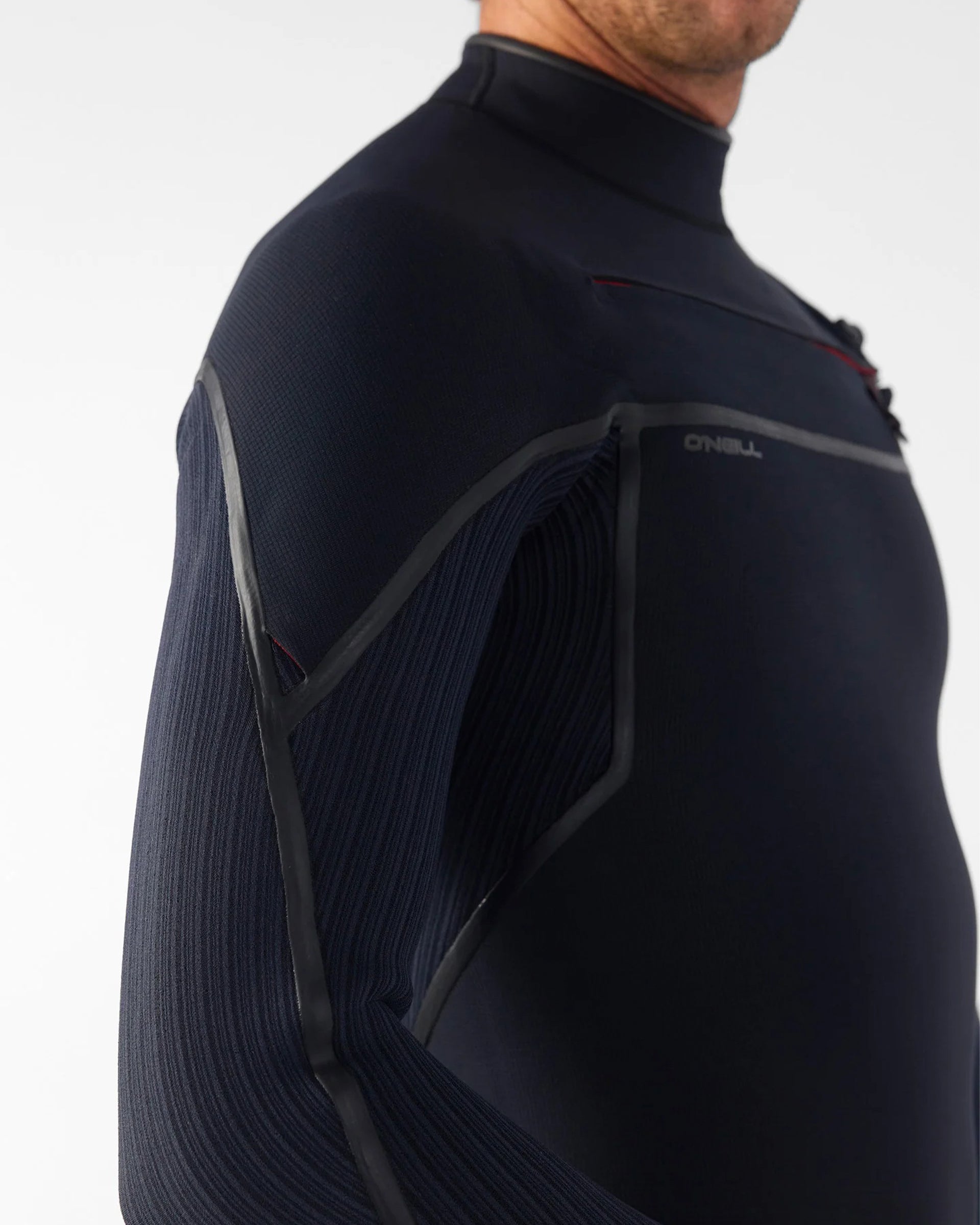 Hyperfreak Fire 4/3mm+ Chest Zip Full Wetsuit - Black/Black