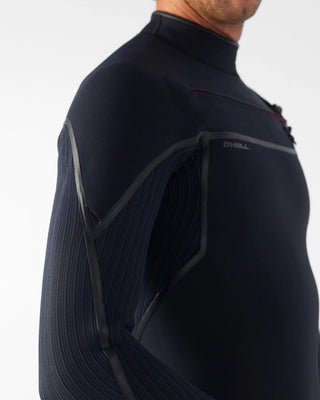 O'Neill Hyperfreak Fire 4/3mm+ Chest Zip Full Wetsuit - Black/Black