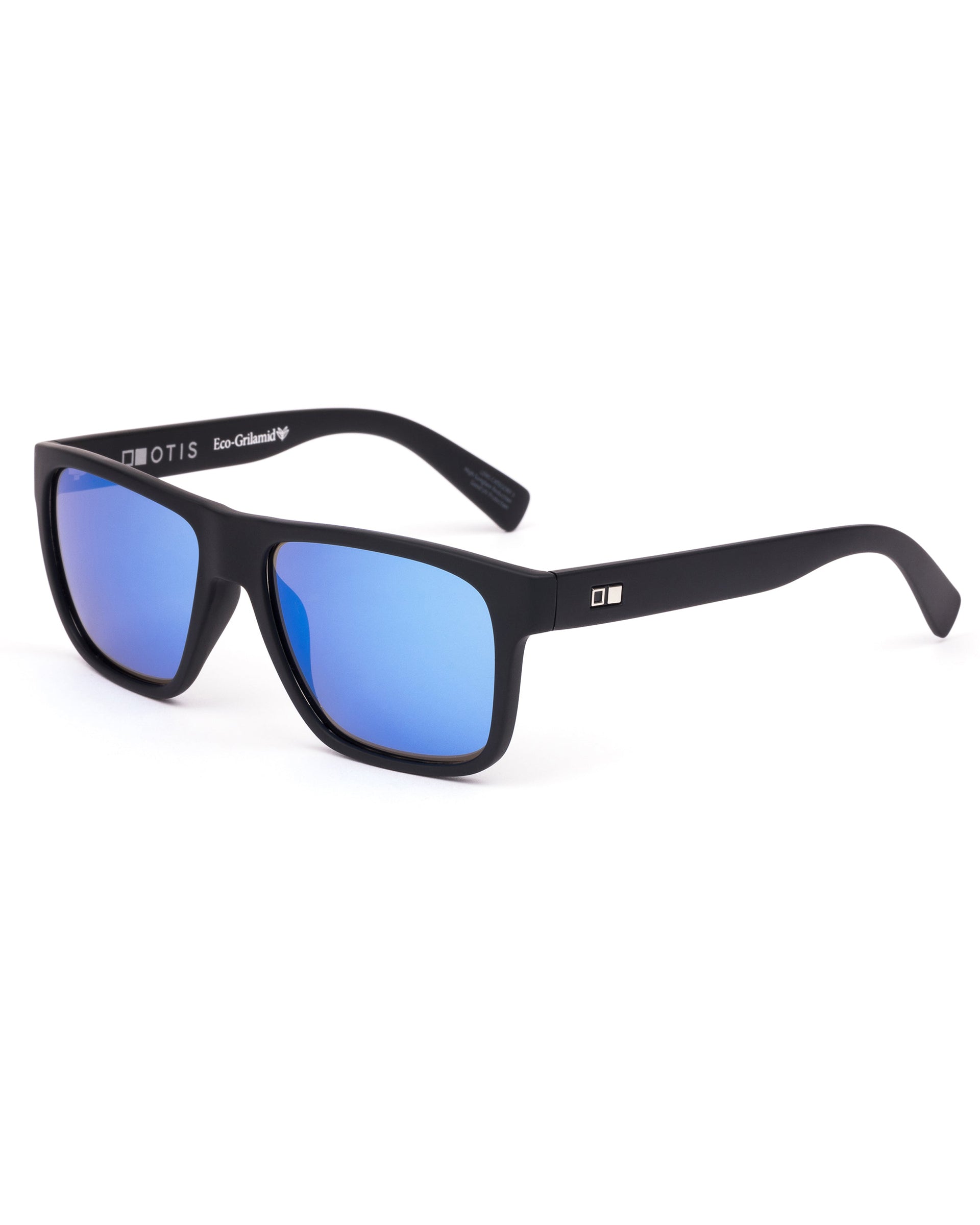 Otis Eyewear Life on Mars Glasses - Matte Black Mirror Blue