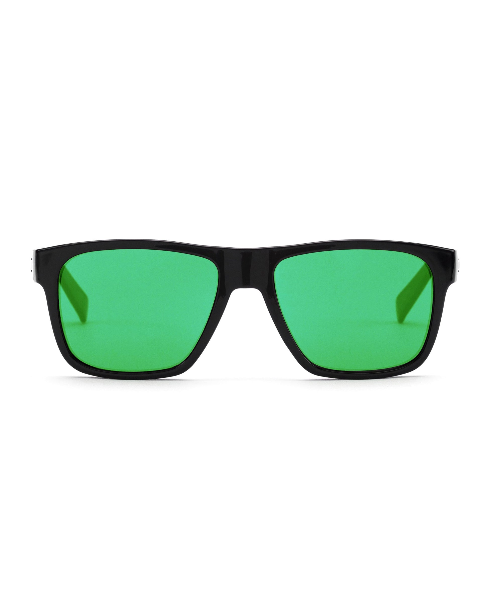 Otis Eyewear Life on Mars Glasses - Matte Black Mirror Green