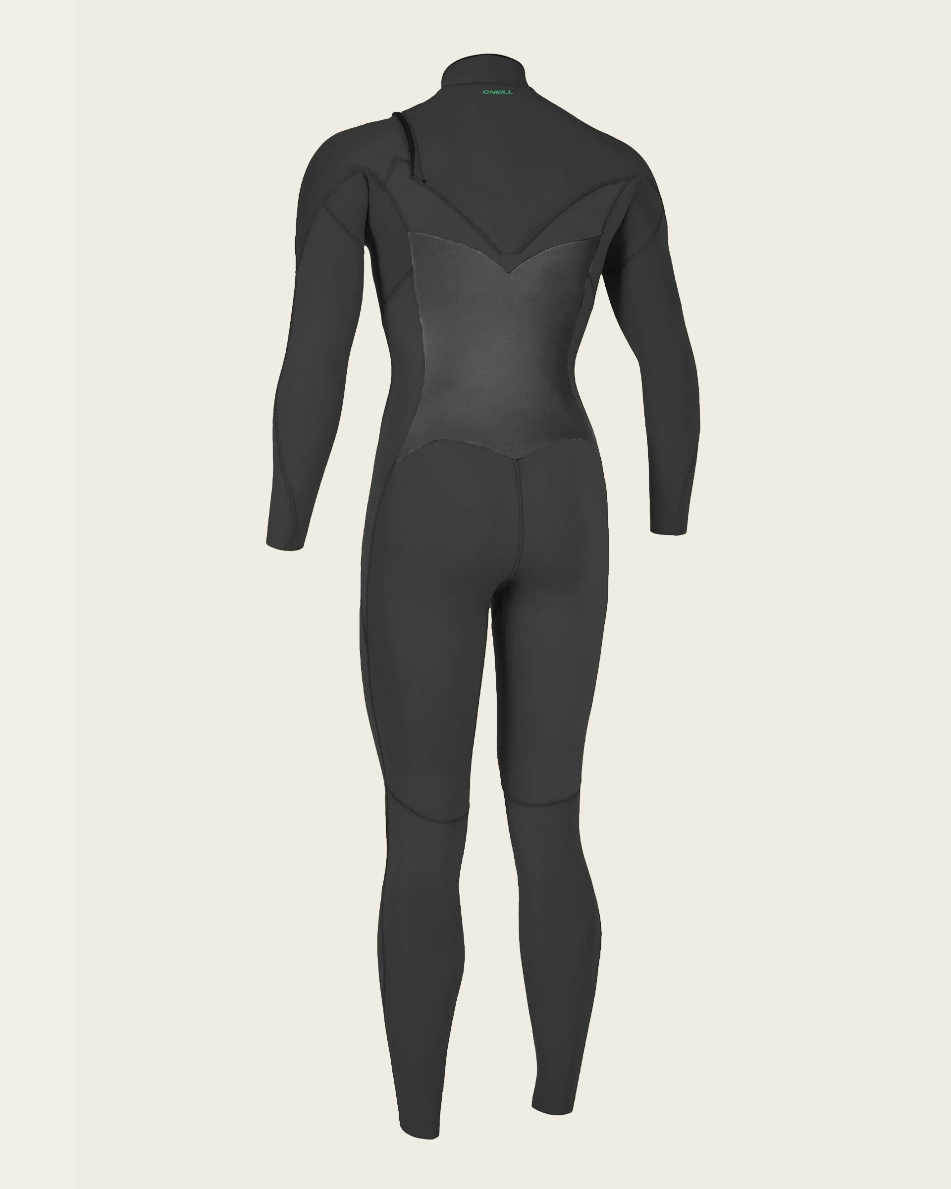 O'Neill Women's Ninja 3/2mm Chest Zip Fullsuit Wetsuit - Black/Black