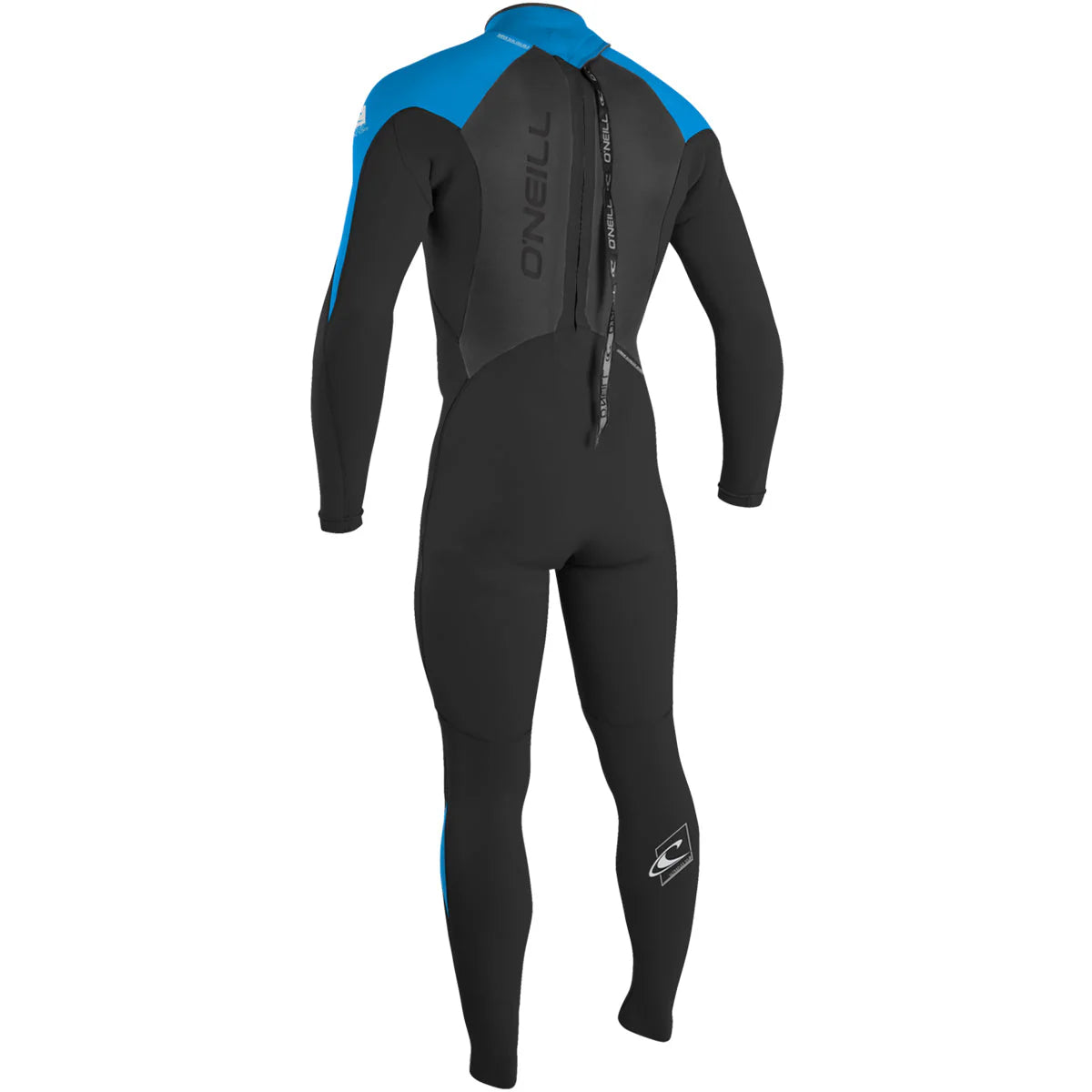 O'Neill Mens Epic 4/3mm Back Zip Fullsuit - Black/Ocean/Bright Blue