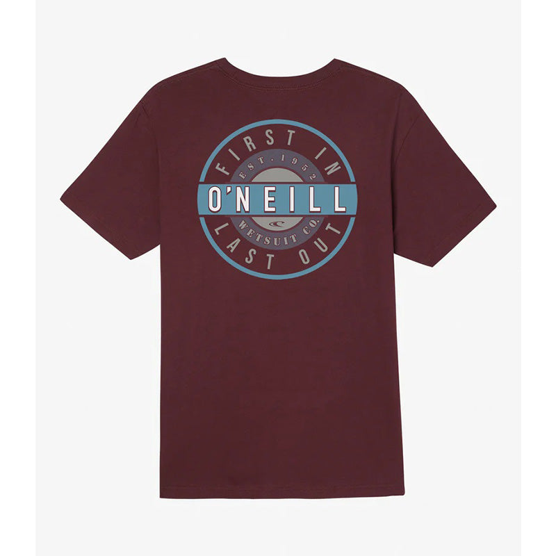 O'Niell Men's Popcircle S/S T-Shirt Burgundy