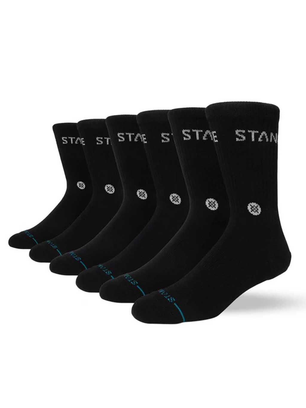 Stance Origin 6 Pack Crew Socks