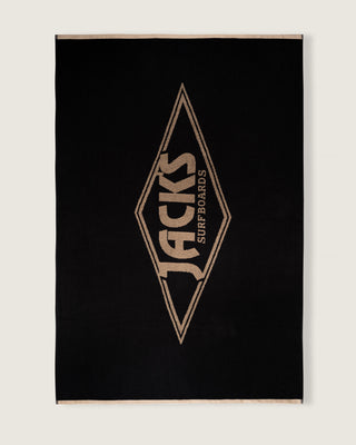 Oversized Jacquard Beach Towel II - Diamond Black