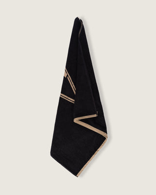 Oversized Jacquard Beach Towel II - Diamond Black