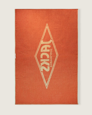 Oversized Jacquard Beach Towel II - Diamond Tangerine