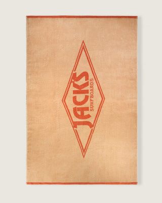 Oversized Jacquard Beach Towel II - Diamond Tangerine