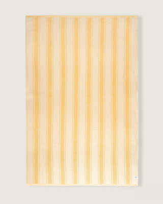 Danielle Brown Oversized Jacquard Beach Towel II - Lemon Stripe