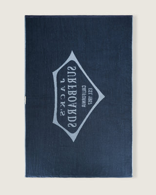 Oversized Jacquard Beach Towel II - Retro Blue