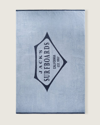 Oversized Jacquard Beach Towel II - Retro Blue