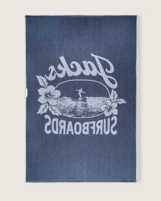 Oversized Jacquard Beach Towel II - Tip Toe Blue