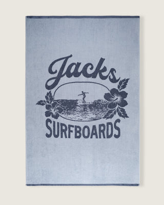Oversized Jacquard Beach Towel II - Tip Toe Blue