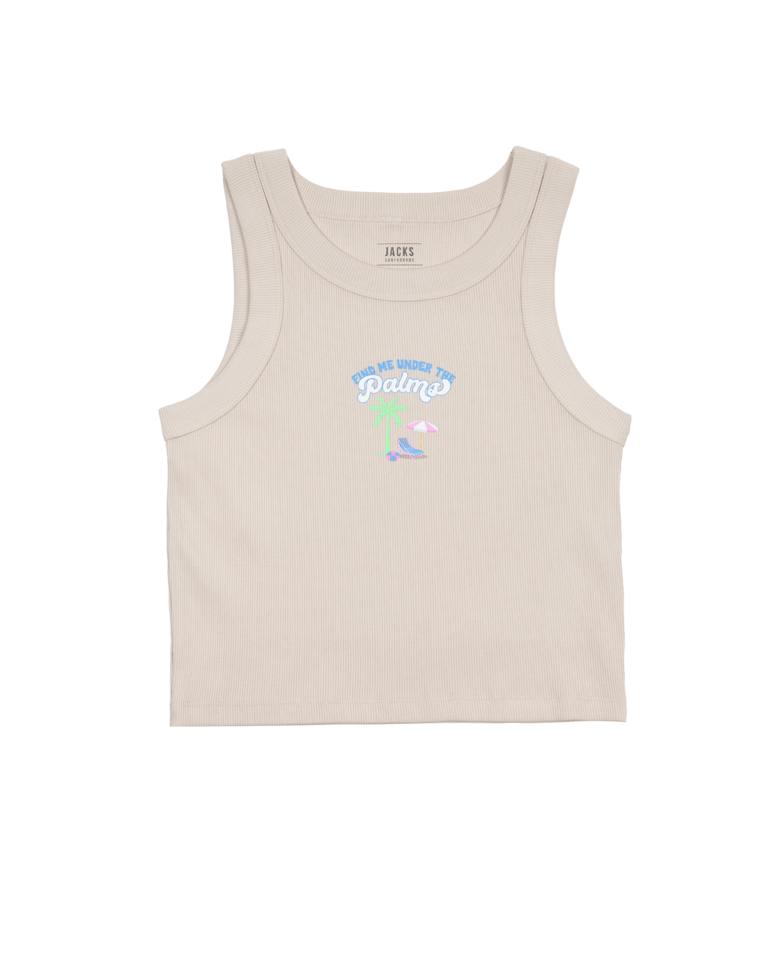 Under The Palm Cropped Tank Top