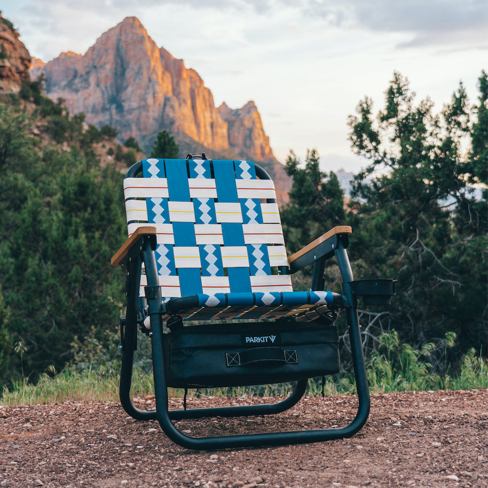 PARKIT Voyager Beach Chair - Classic Blue