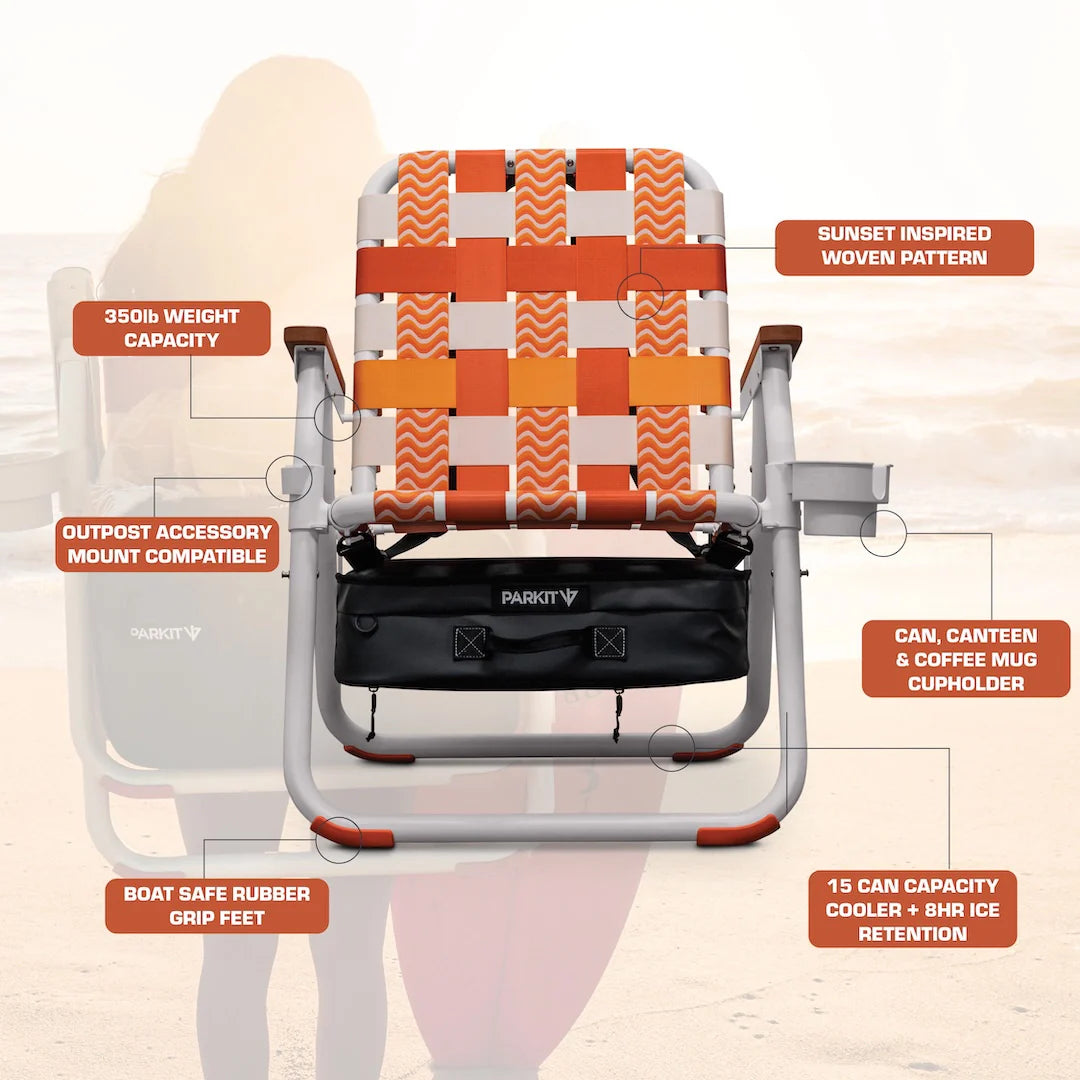 PARKIT Voyager Beach Chair - Sunkissed