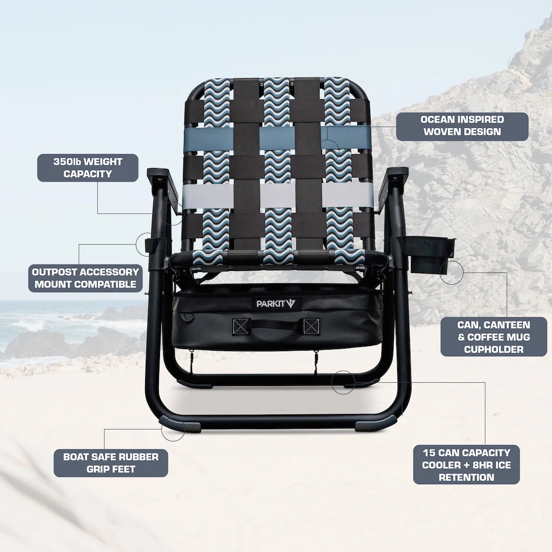 PARKIT Voyager Beach Chair - Undertow