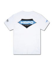 HBPD Checkered Patrol S/S Tee - White