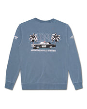 HBPD Police Palms Pigment Crewneck - Slate  Blue