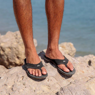 Reef Men's Fanning Sandals - Black/Silver