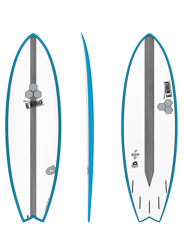 Torq x Channel Islands X-Lite Pod Mod Surfboard-Blue