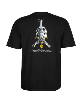 Powell Peralta Skull &amp; Sword Short Sleeve T-Shirt - Black