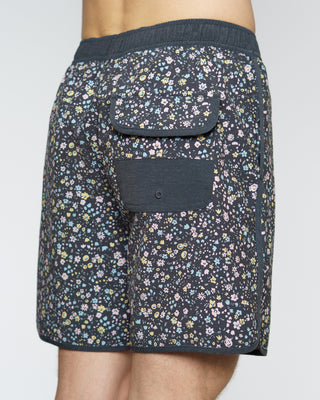 17" Pacific Floral Boardshorts - Black