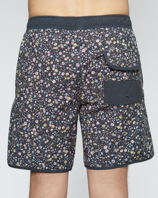 17" Pacific Floral Boardshorts - Black