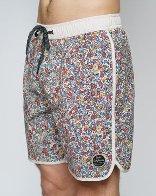 17" Pacific Floral Boardshorts - Off White
