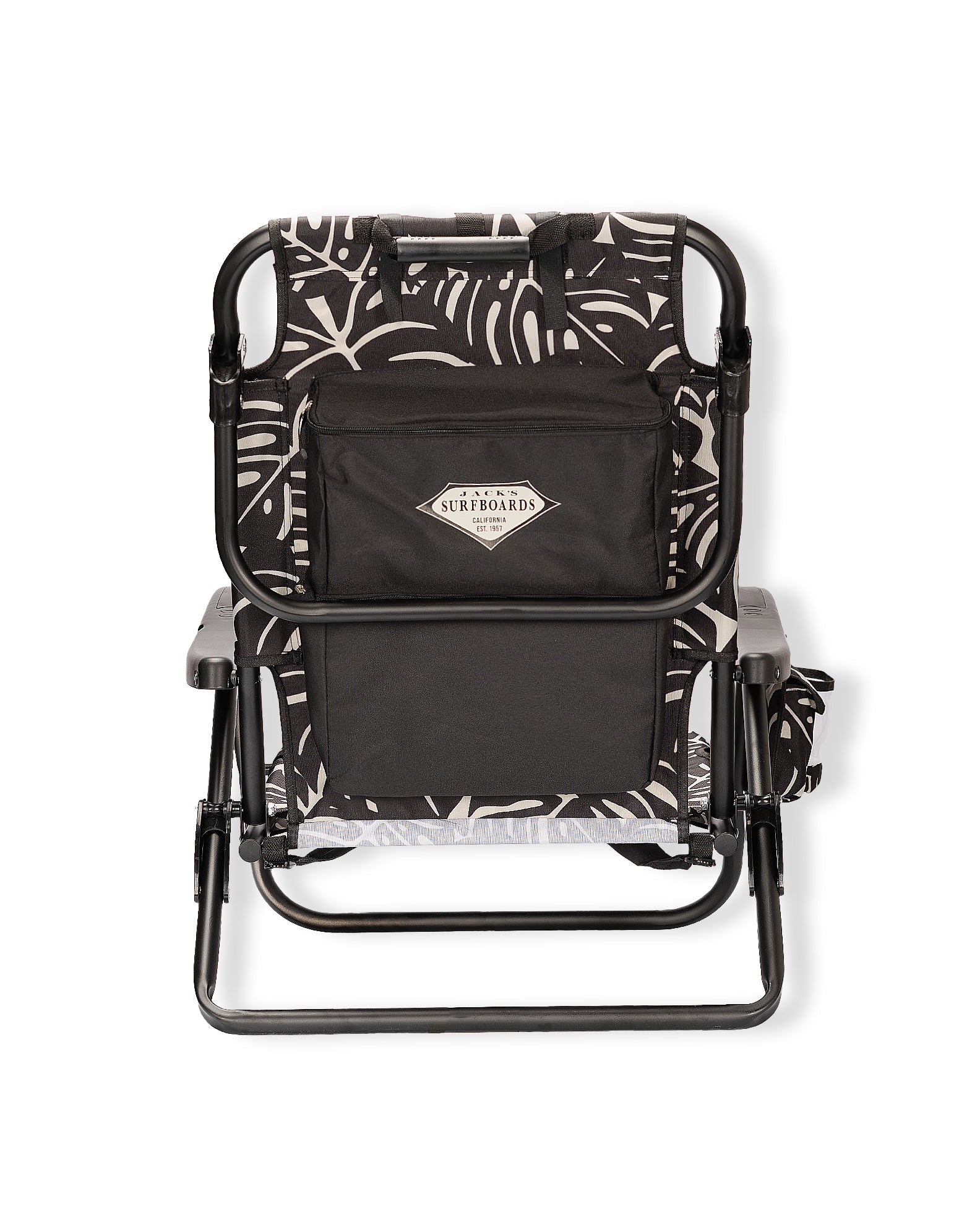 Pisolino Beach Backpack Chair - Black Palm 2