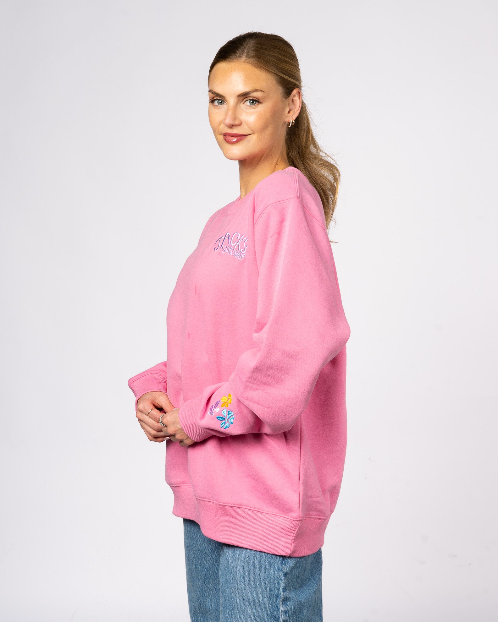 Paradise Embroidered Crewneck Sweatshirt