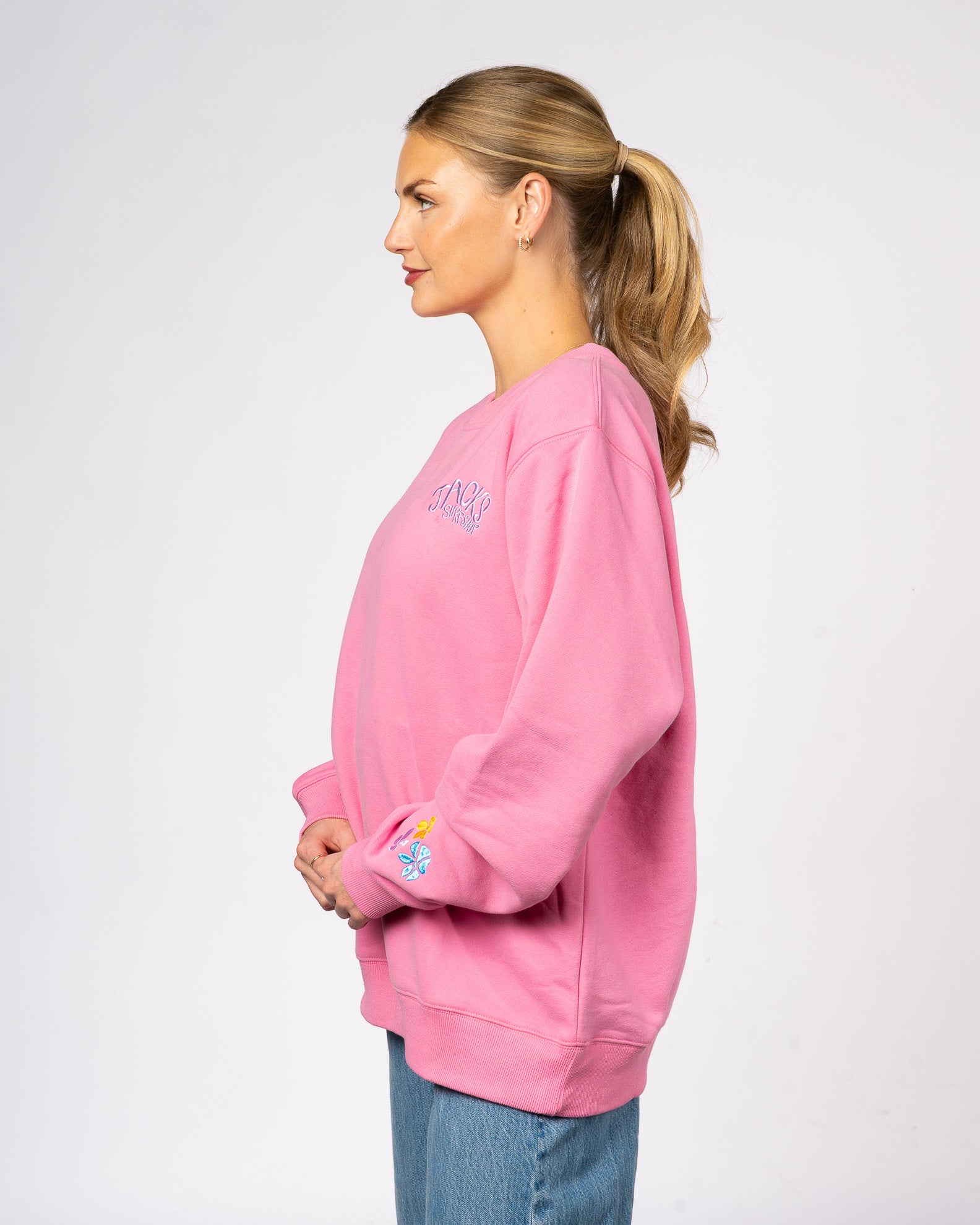 Paradise Embroidered Crewneck Sweatshirt