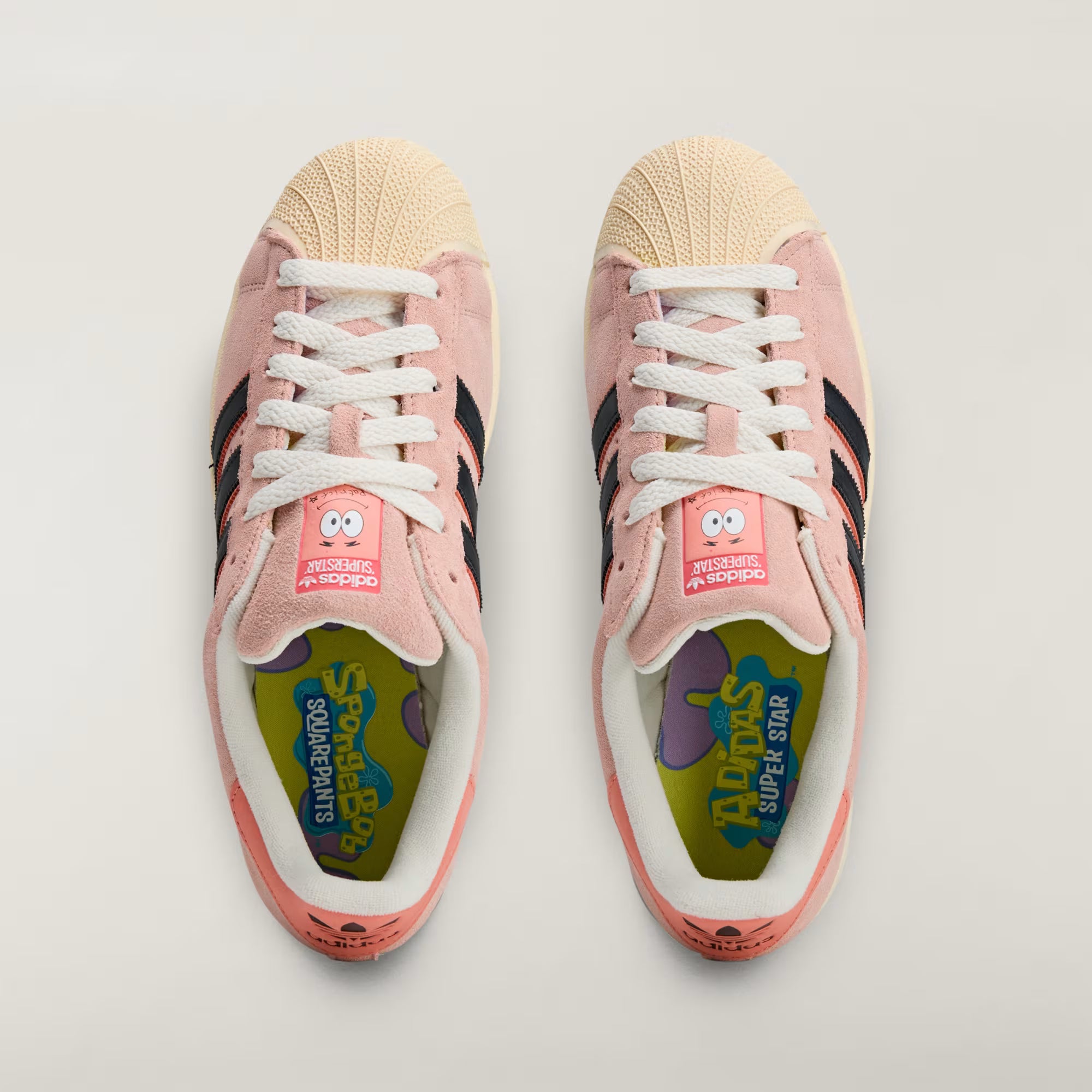 Adidas x Spongebob Patrick Superstar Shoes - Supplier Colour / Core Black / Wonder Clay