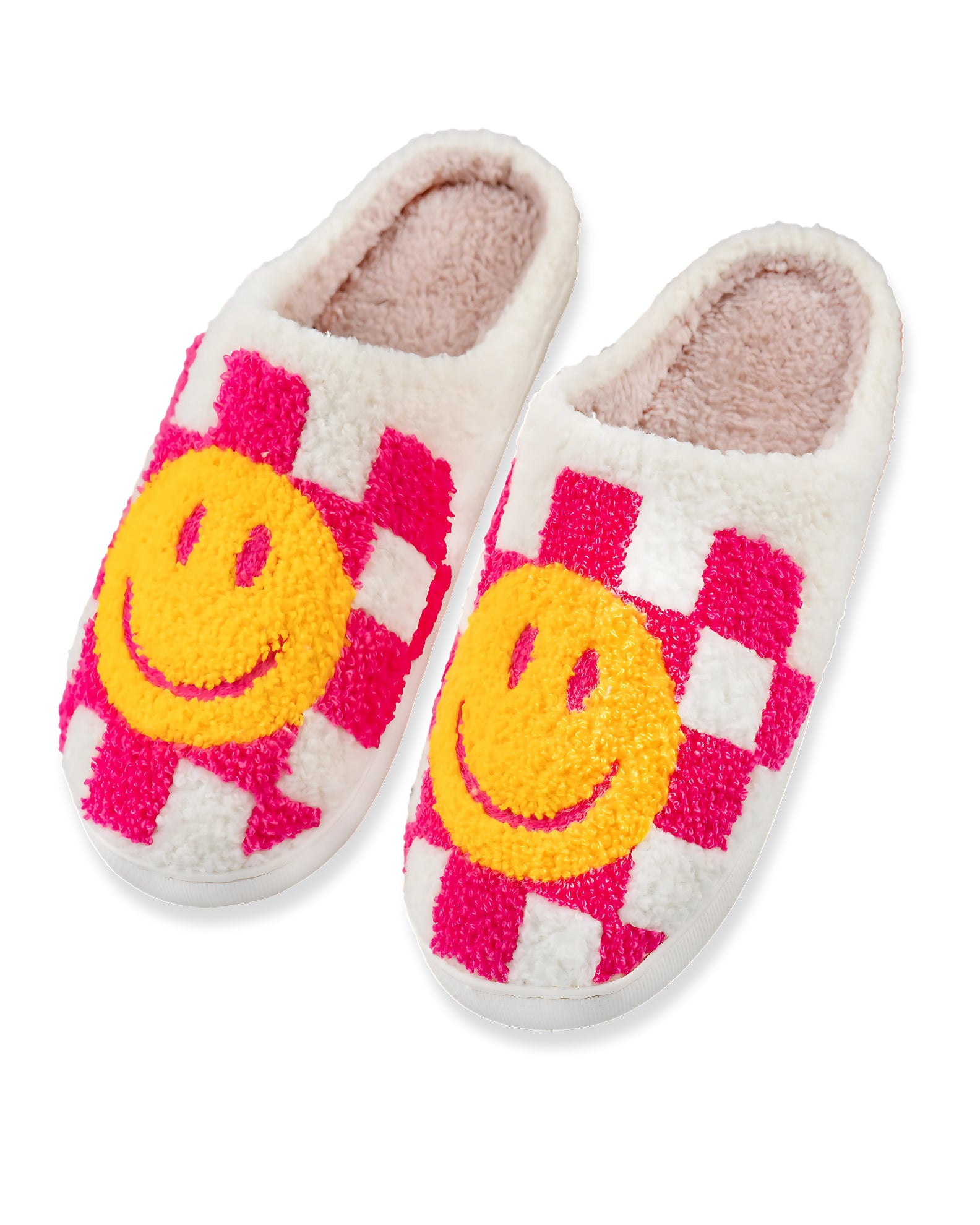 Pink Checker Slippers