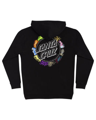 Pokémon Power Dot Pullover Hooded Midweight Sweatshirt - Black
