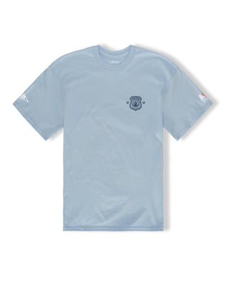 Police Badge S/S T-Shirt - Light Blue