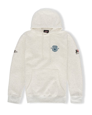 Police Badge Pullover Hoodie - Heather Grey