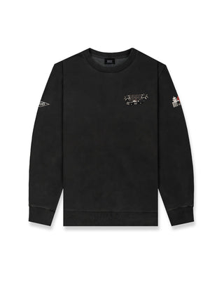 HBPD x Jack's Surfboards Police Palms Pigment Crewneck - Black