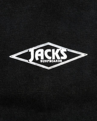 HBPD x Jack's Surfboards Police Palms Pigment Crewneck - Black