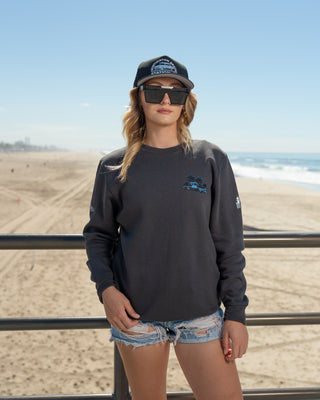 Jack's Surfboards Beach Patrol Crewneck Sweatshirt - Smoke