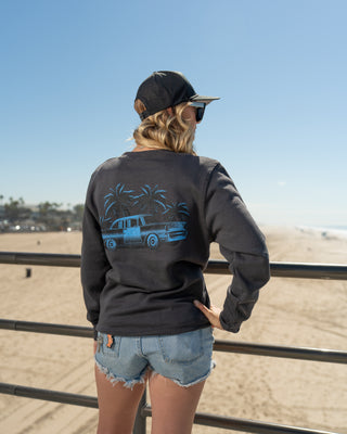 Jack's Surfboards Beach Patrol Crewneck Sweatshirt - Smoke