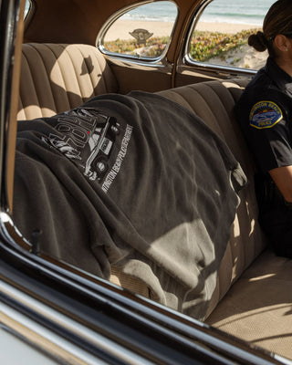 HBPD x Jack's Surfboards Police Palms Pigment Crewneck - Black