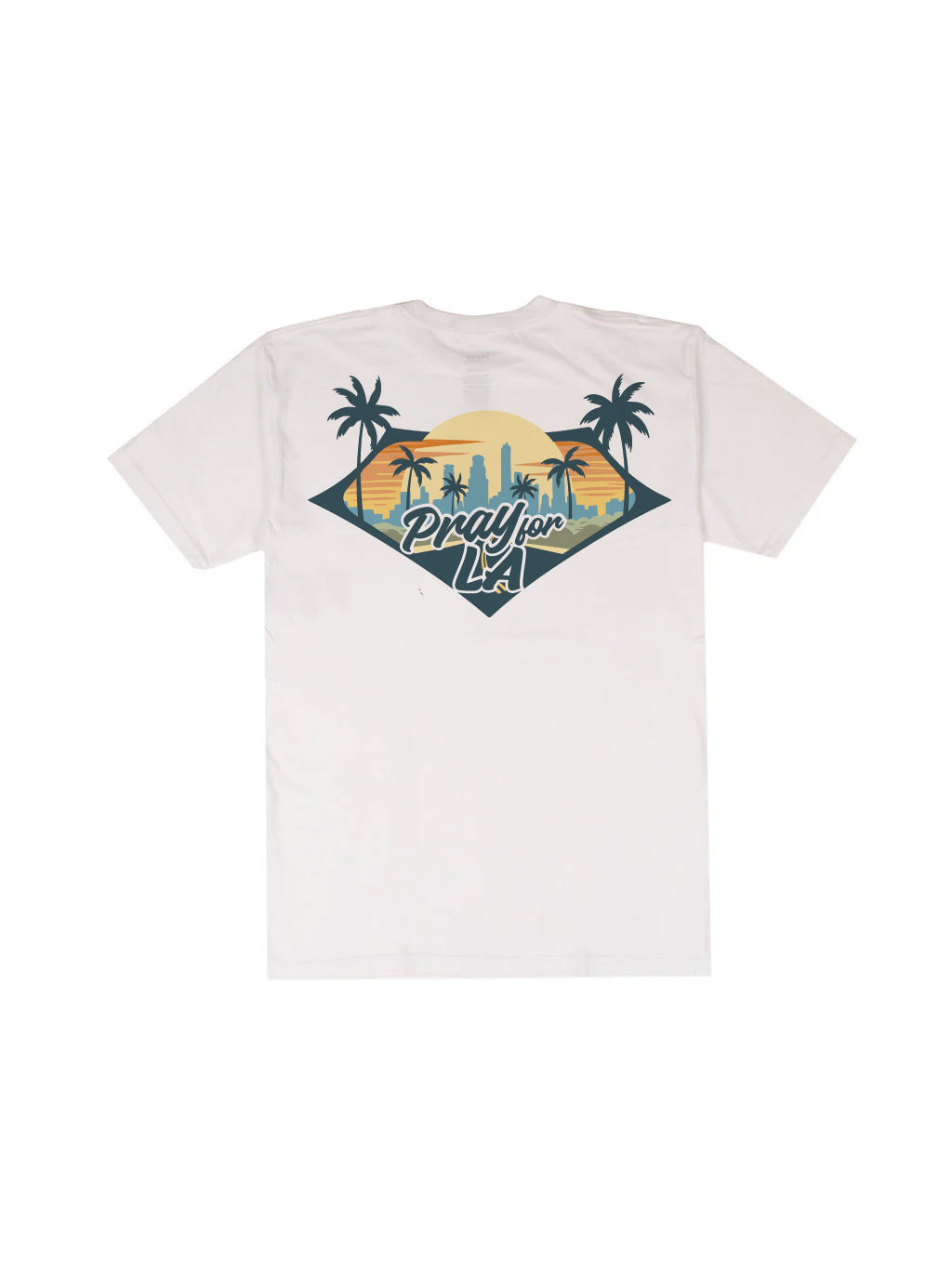 Jack's Surfboards Pray For LA Short Sleeve T-Shirt - White