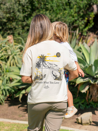 Jack's Surfboards Protect What You Love S/S T-Shirt - Ivory