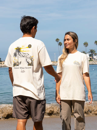 Jack's Surfboards Protect What You Love S/S T-Shirt - Ivory